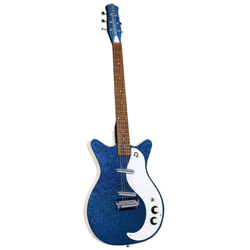 Danelectro 59M NOS+ Blue Metalflake Electric Guitar